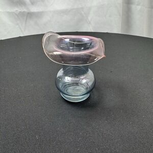 Mosser‎ Glass Jack-in-the-Pulpit Style Vase – 3" – Ombre Blue to Purple